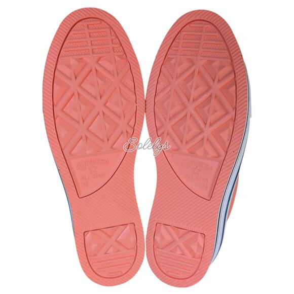Converse Chuck Taylor All Star 2013 Platform Low Top Striped Peach Orange 5.5 - Picture 6 of 13
